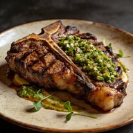 Wood-Fired Ribeye with Hand-Chopped Salsa Verde photo 1