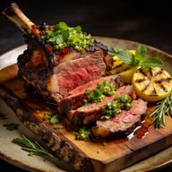 Cherry-Smoked Mediterranean Leg of Lamb with Mint Gremolata photo 1