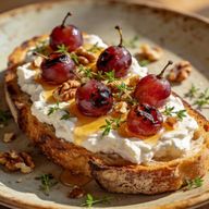 Hearth-Kissed Blistered Grape & Whipped Feta Toast photo 1