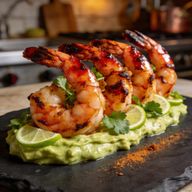 Charred Chipotle Shrimp with Avocado Silk Crema photo 1