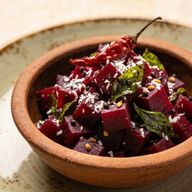 Crimson Temper: Beetroot Poriyal with Shredded Coconut photo 1