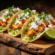Buffalo Chicken Street Tacos with Blue Cheese & Ranch photo 1