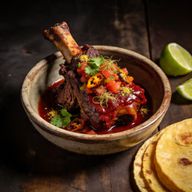 Achiote & Fennel Pollen Braised Oxtail with Charred Salsa photo 1