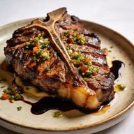 Smoked Ribeye with Mediterranean Gremolata & Balsamic Glaze photo 1