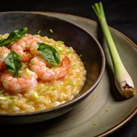 Lemongrass & Ginger Risotto with Butter-Poached Shrimp photo 1