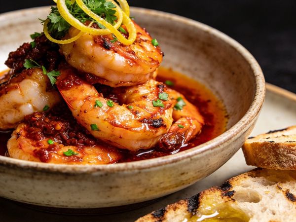 Fiery 'Nduja & Lemon Butter Shrimp