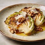 Brown Butter Cabbage Steaks with Pecorino photo 1