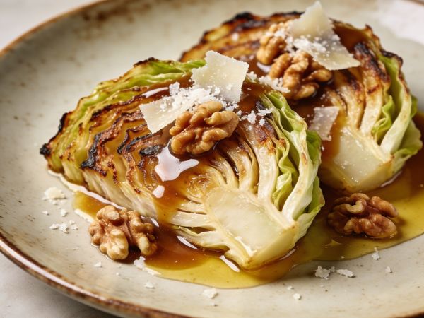 Brown Butter Cabbage Steaks with Pecorino