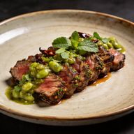 Guajillo & Oregano Rubbed Picanha with Tomatillo-Mint Salsa Verde photo 1