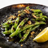 Silk Road Blistered Beans with Black Bean & Walnut Crumble photo 1