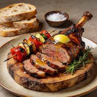 Smoked Mediterranean Lamb with Charred Garden Skewers photo 1