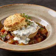 High-Protein Biscuit Bowl with Greek Yogurt Gravy photo 1