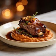 Slow Braised Short Ribs with Sweet Potato Mash photo 1