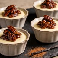 Smoked Maple Pecan Custard Pots photo 1