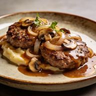 Classic Salisbury Steak with Onion & Mushroom Gravy photo 1