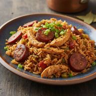 Smoky Chicken and Andouille Sausage Jambalaya photo 1