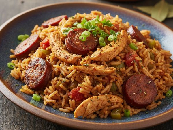 Smoky Chicken and Andouille Sausage Jambalaya