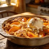 Southern Homemade Peach Cobbler photo 1