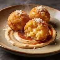 Crispy Mac & Cheese Balls with Creamy Marinara photo 1