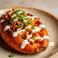 Buffalo Chicken Stuffed Sweet Potatoes photo 1