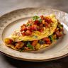 Cajun Veggie Omelet with Creole Salsa
