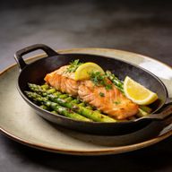 One-Pan Lemon Herb Salmon & Asparagus photo 1