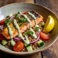Zesty Salmon & Farro Power Bowl photo 1