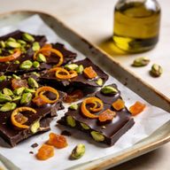 Pistachio & Orange Dark Chocolate Bark photo 1