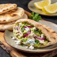 Zesty Avocado & Feta Chicken Salad Pitas photo 1