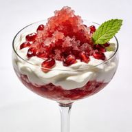 Pomegranate & Lime Granita with Honeyed Yogurt photo 1