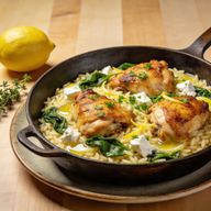 One-Pan Creamy Lemon & Feta Chicken Orzo photo 1