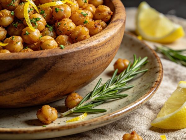 Zesty Lemon & Herb Roasted Chickpeas