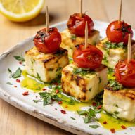 Zesty Halloumi & Blistered Tomato Skewers photo 1