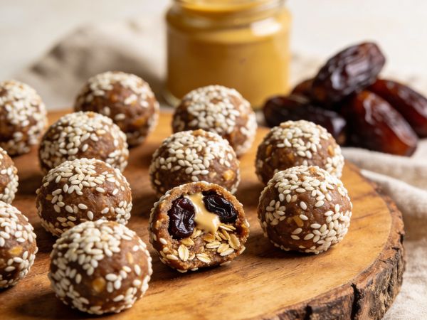 Chewy Tahini & Date Power Bites