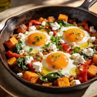 Sun-Drenched Sweet Potato & Feta Breakfast Hash photo 1