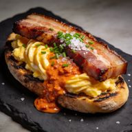 Smoked Belly & 'Nduja Butter Scramble photo 1