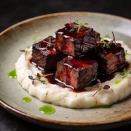 Oak-Smoked Brisket Bourguignon with Parsnip Silk photo 1