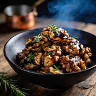 Smoked Balsamic-Honey Glazed Walnuts photo 1