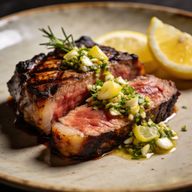 Oak-Smoked Picanha with Lemon-Garlic Gremolata photo 1
