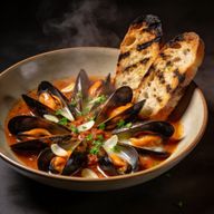 Smoky 'Nduja & Garlic Steamed Mussels photo 1