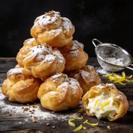 Lemon Ricotta Zeppole-Beignets with Smoked Salt Dust photo 1