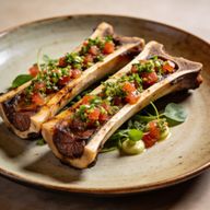 Smoked Bone Marrow with 'Acid-Strike' Gremolata photo 1