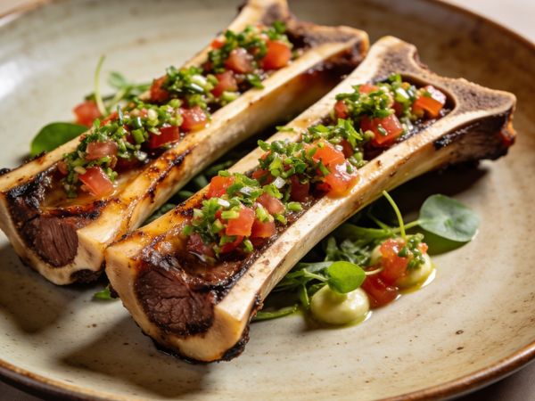 Smoked Bone Marrow with 'Acid-Strike' Gremolata
