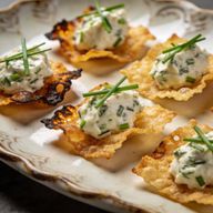 Smoked Parmesan & Chive Frico Snaps photo 1