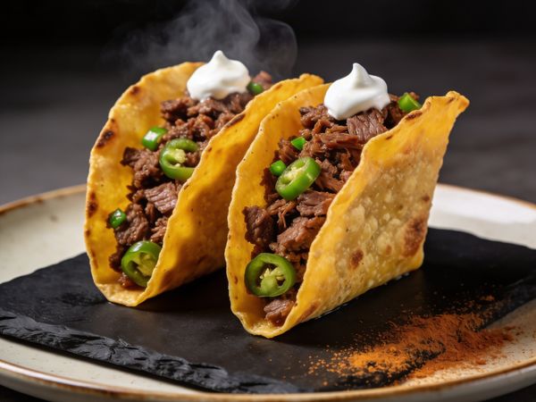 Smoked Brisket 'Frico' Crunch-Tacos