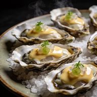 Cold-Smoked Oysters with Tallow Hollandaise photo 1