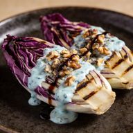 Charred Radicchio with Smoked Walnuts & Gorgonzola Emulsion photo 1