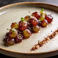 Blistered Agrodolce Grapes with Smoked Salt photo 1