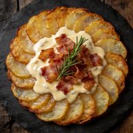 Oak-Smoked Fingerling Galette with Taleggio Fonduta photo 1
