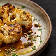 Cold-Smoked Cauliflower Meunière with Crispy Capers photo 1